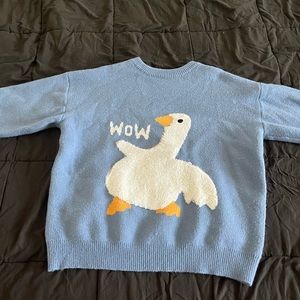 Blue duck sweater
